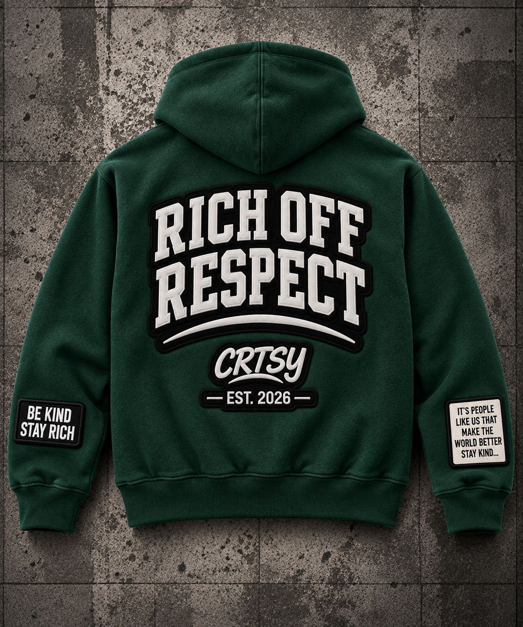 Rich Off Respect Zip Hoodie