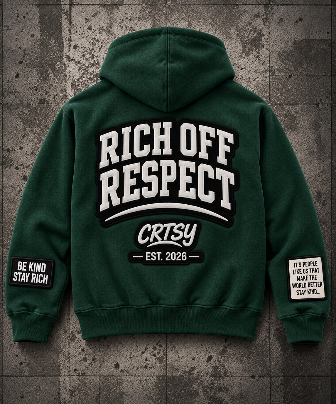 Rich Off Respect Zipped Hoodie