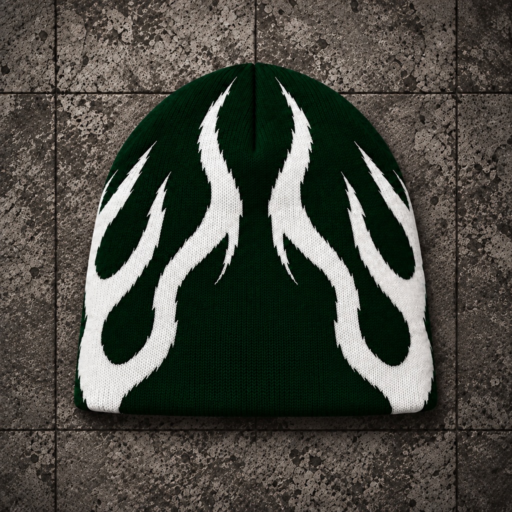CRTSY Flame Knit Beanie