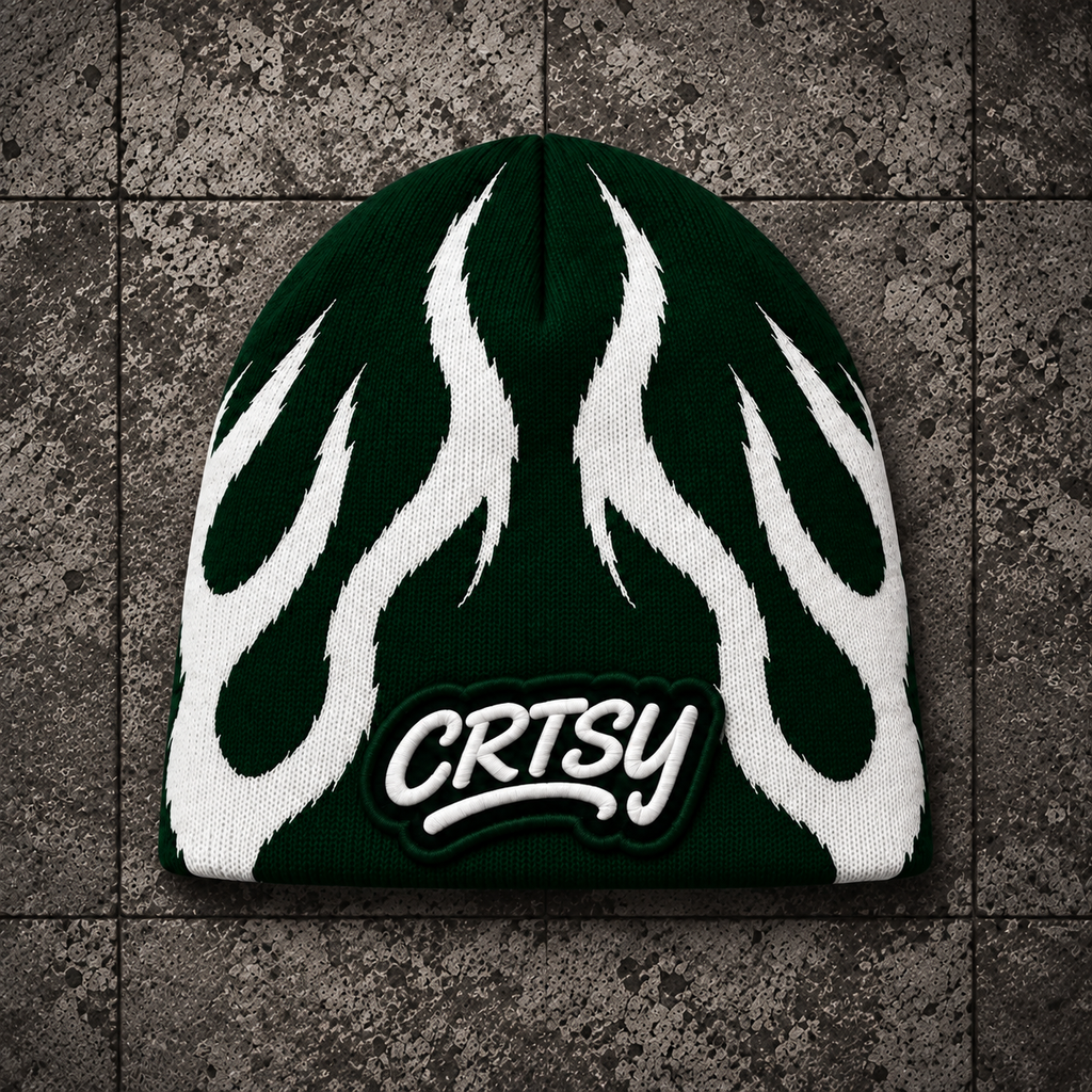 CRTSY Flame Knit Beanie