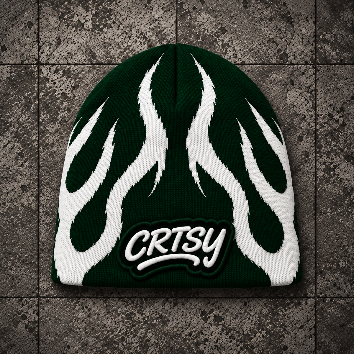 CRTSY Flame Knit Beanie